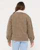 The Secret Relaxed Fit Cord Jacket - Faded Pistachio