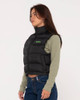 Rusty Water Resistant Puffer Vest - Black 1