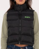 Rusty Water Resistant Puffer Vest - Black 1