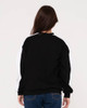 Racing Stripes Oversized Crew - Black 1