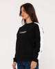 Racing Stripes Oversized Crew - Black 1