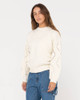 Rossie Relaxed Fit Crew Neck Knit - Snow