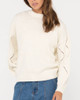 Rossie Relaxed Fit Crew Neck Knit - Snow