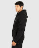 Stack Zip Thru Hood - Black