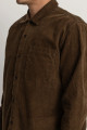 Corduroy Long Sleeve shirt - Bark