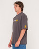 Jetsetter Oversized Graphic Tee - Grey