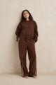 Contrast Sweatshirt - Brown