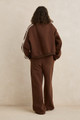 Contrast Track Pant - Brown