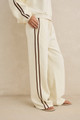 Contrast Track Pant - Cream