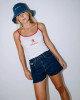 Miss Me Denim Bucket Hat - Blue
