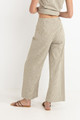 Lola Check Wide Leg Pant - Olive