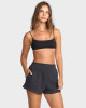 In The Waves Elastic Waist Shorts - Black Sands