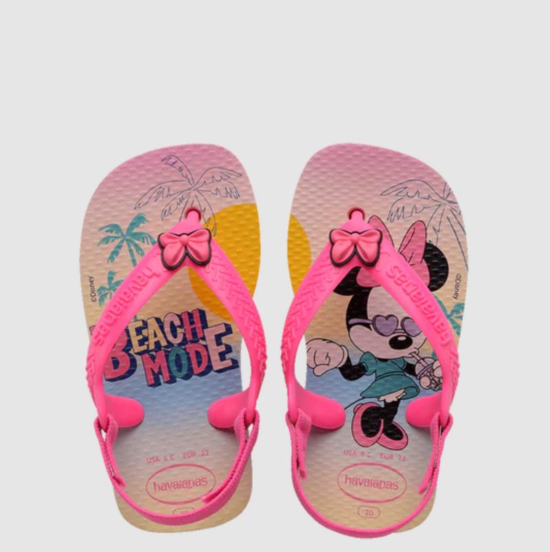 Baby Disney Classics Thongs - Pink/Pink - Saltys Surf & Skate