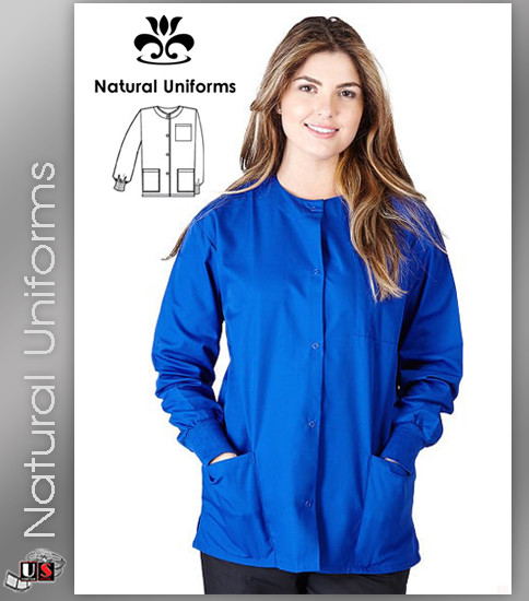 Natural Uniforms Solid Unisex Warm-Up Jacket