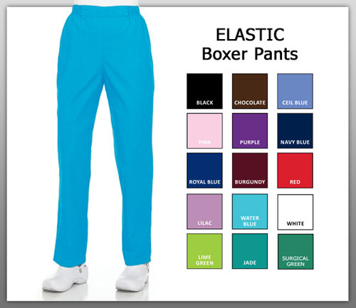 Solid Boxer Scrub Pants