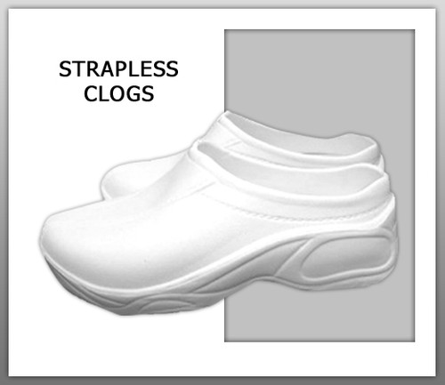 Womens Strapless Clogs