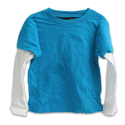 BOYS 2T-5T CREW CHARCOAL LONG SLEEVE SHIRT 72 pcs. per color per box