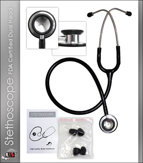 Natural Uniforms FDA Certified Dual Head Stethoscope