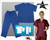 Black Star Elite Unisex V-Neck Cargo Scrub Set Poplin