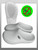 Natural Uniforms Slip on Clogs - White
