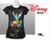 Disney Printed Tinkerbell Comfortable Black Tees 