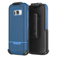 Encased Rebel Case Samsung Galaxy S8+ Plus with Holster - Blue