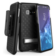 Encased Slimline Case Samsung Galaxy S10+ Plus with Belt Clip Holster - Black