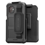 Encased Falcon Shield Hand Strap Case with Belt Clip Holster Samsung Galaxy XCover 6 Pro - Black