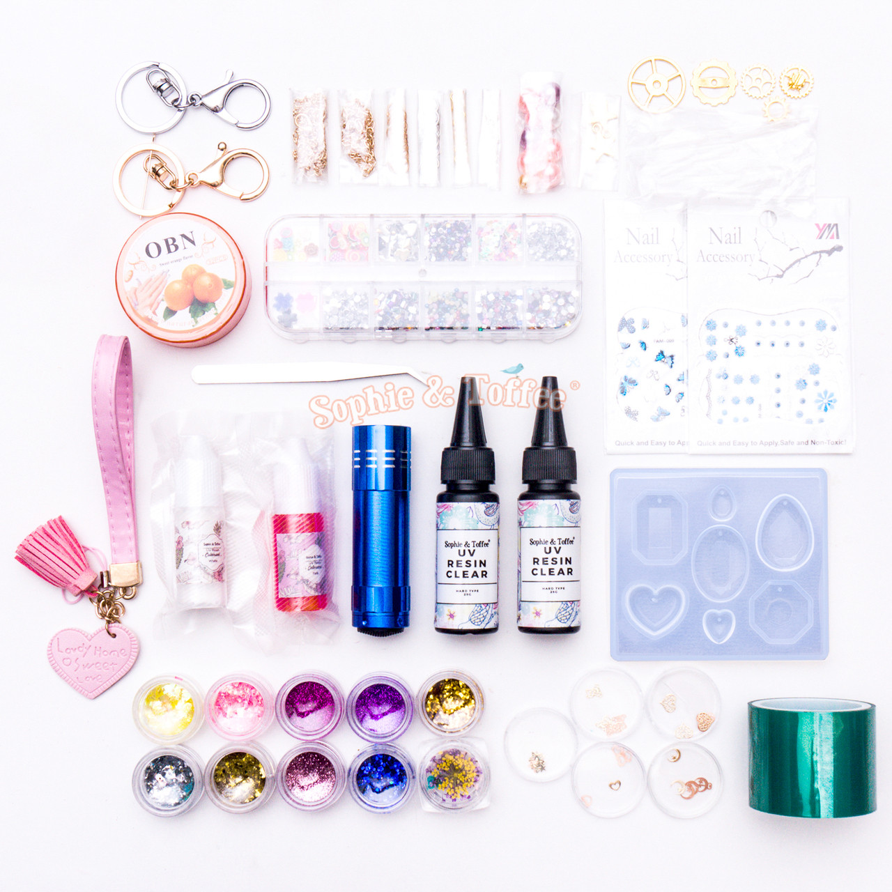 Gems Mold Resin Craft Bundle Kit 