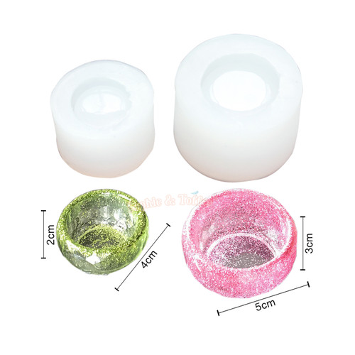Bowl Silicone Mold Small Candle Bowl Mold Faceted Round Bowl Flexible Mold Epoxy Resin
