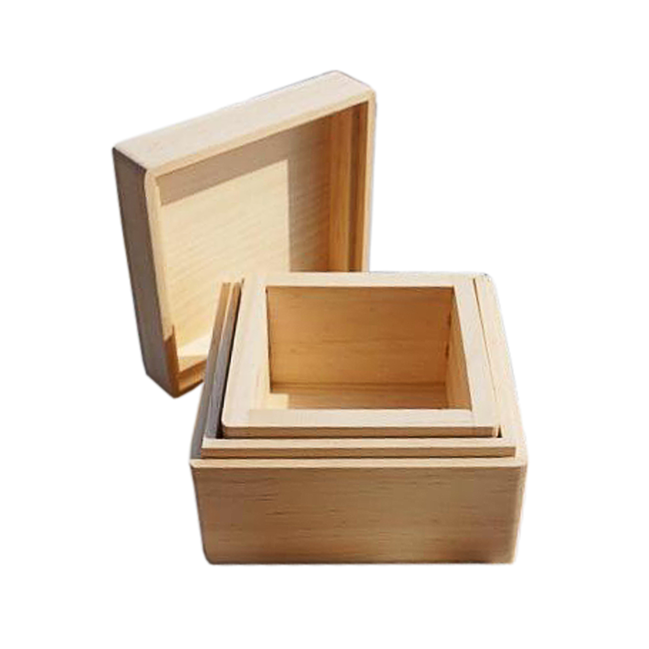 Wooden Box For 3d Resin Fish Pond