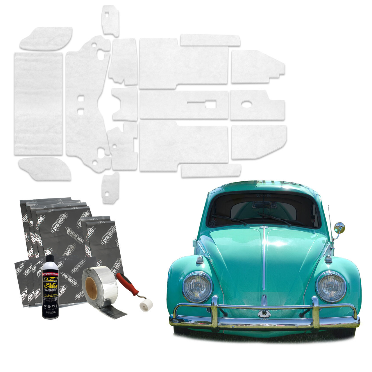 1950-1972 VW Beetle - Floor Insulation Kit - Design Engineering, Inc