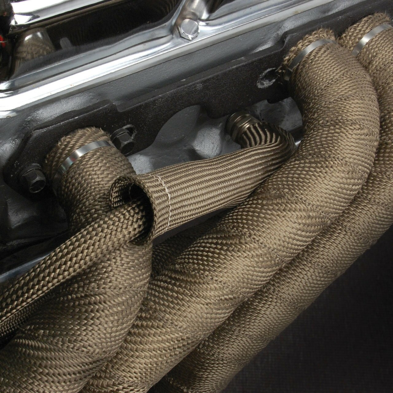 DEI 010112 Exhaust Wrap Kit- Tan Wrap Aluminum HT Silicone Coating