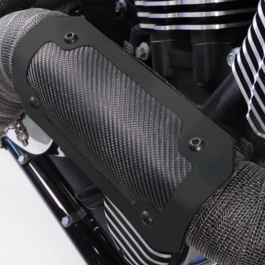 Onyx Flexible Heat Shield with Black Trim Ring - 4