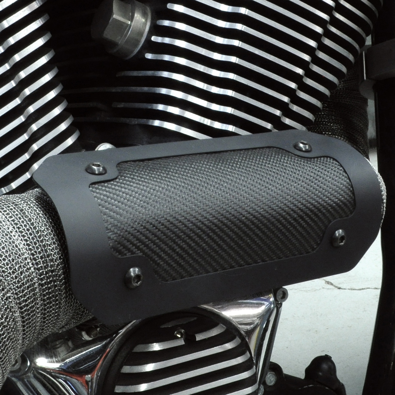 Onyx Flexible Heat Shield with Black Trim Ring - 4