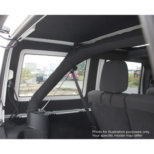 Wrangler JL 4-Door - Black Original Finish Rear Side Window Only