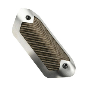 Titanium Flexible Heat Shield with Trim Ring - 3-1/2" x 6-1/2"