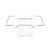 2011-2018 Wrangler JK 4-Door - White Original Finish Complete Headliner Kit
