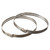 Stainless-Steel Positive Locking Ties - 8mm x 9" (8-Pack) & 8mm x 20" (4-Pack)