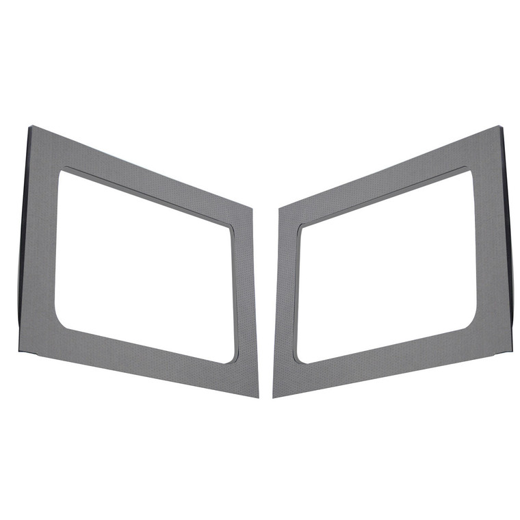 2011-2018 Wrangler JK 4-Door - Gray Leather Look Rear Side Window Only