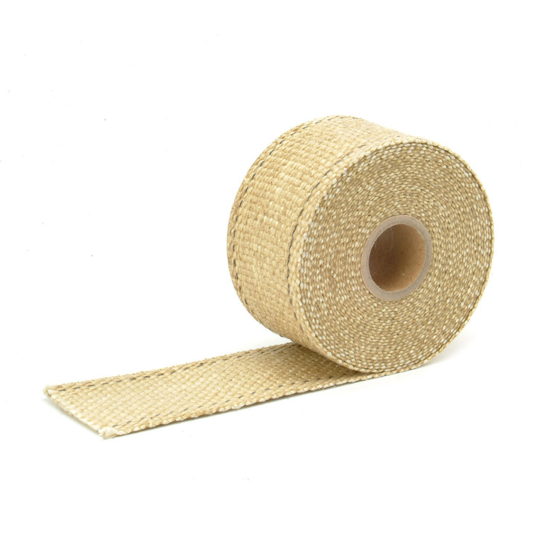 Tan Glass Fiber Exhaust Wrap - 2" x 15'