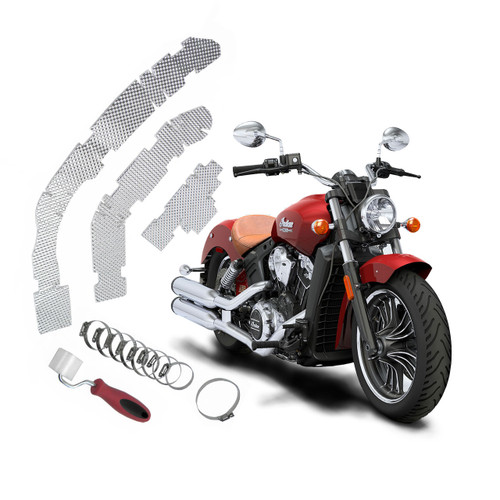 15-'16 Indian Scout - Exhaust Shield Liner Kit - Design Engineering, Inc
