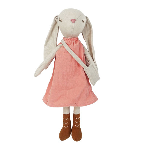 Faith Cream Floral Bunny Plush Toy