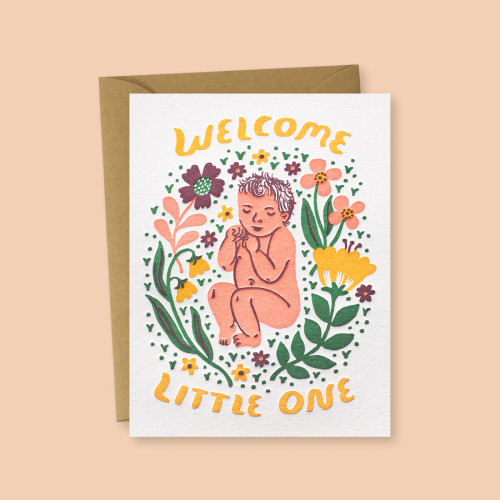 Welcome Little One Greeting Card