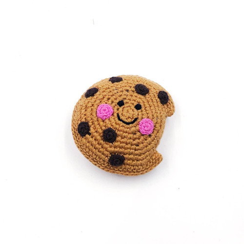 Organic Friendly Chocolate Chip Cookie Rattle