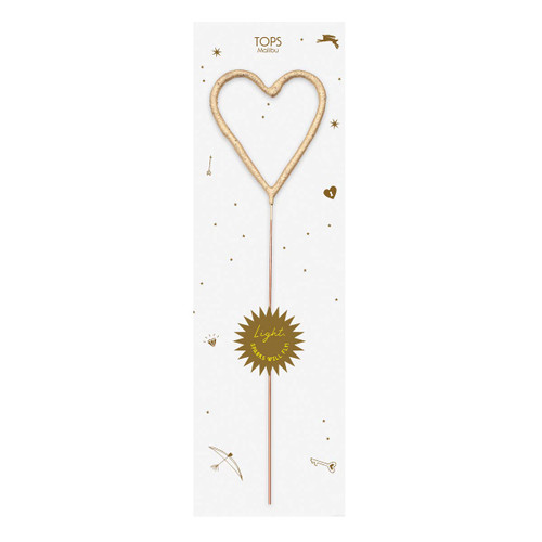 Golden Sparkler Wand Heart