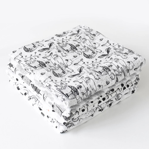 Organic Muslin Swaddle Forest