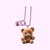 Pop Cutie 90's Bear Kids Necklace Brown