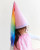 100% Silk Princess Hat For Dress-Up, Pink/Rainbow
