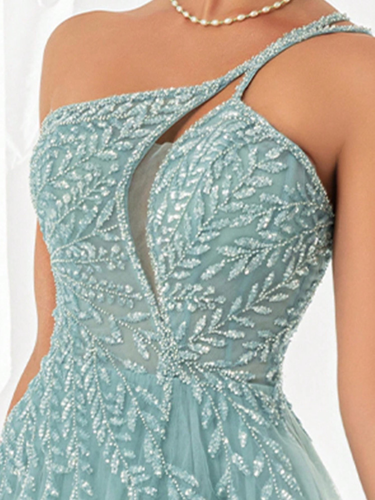 Sleeping Beauty Gown - Aqua Green